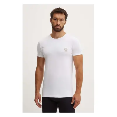 Versace t-shirt db fehér, férfi, nyomott mintás, AU10193 1A10011