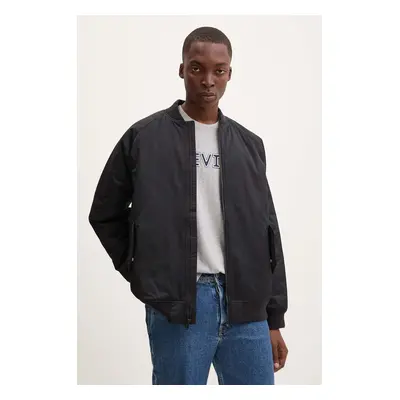 Levi's bomber dzseki férfi, fekete, téli, oversize, A4418