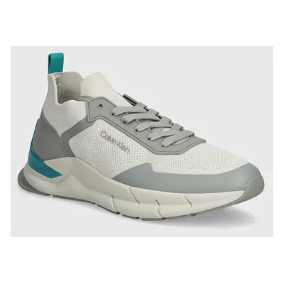 Calvin Klein sportcipő LOW TOP LACE UP MIX szürke