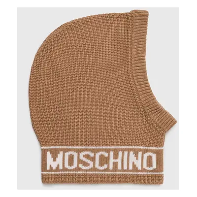 Moschino gyapjú csősál bézs, M3136