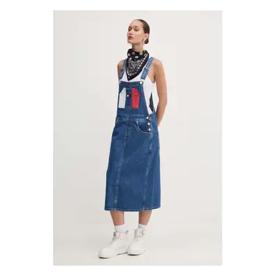 Tommy Jeans farmerruha midi, egyenes, DW0DW18214