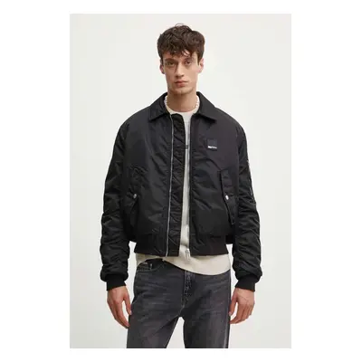 Karl Lagerfeld Jeans bomber dzseki férfi, fekete, téli, 245D1501