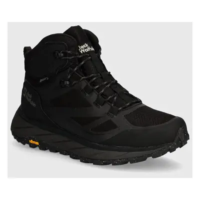 Jack Wolfskin cipő Terraventure Texapore mid fekete, férfi, téliesített