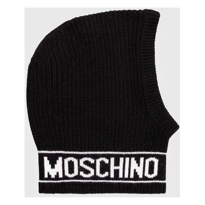 Moschino gyapjú csősál fekete, M3136