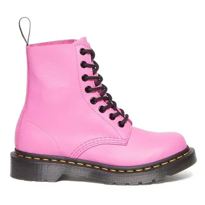 Dr. Martens bőr bakancs Pascal rózsaszín, női, lapos talpú, DM30689717