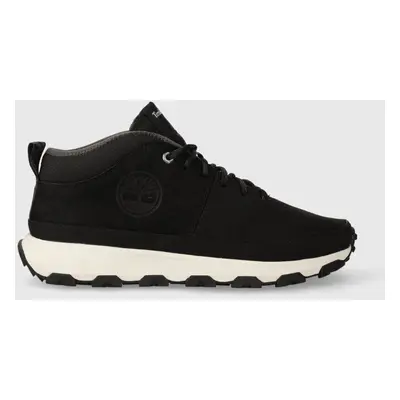 Timberland cipő Winsor Trail Mid Leather fekete, férfi, TB0A5TXG0151