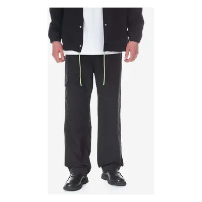 Wood nadrág Halsey Crispy Tech Trousers BLACK férfi, fekete, egyenes