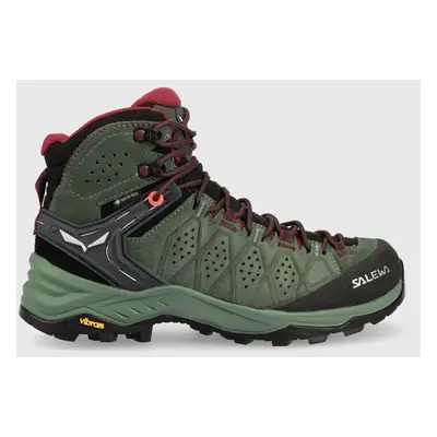 Salewa cipő Alp Trainer Mid GTX zöld, női