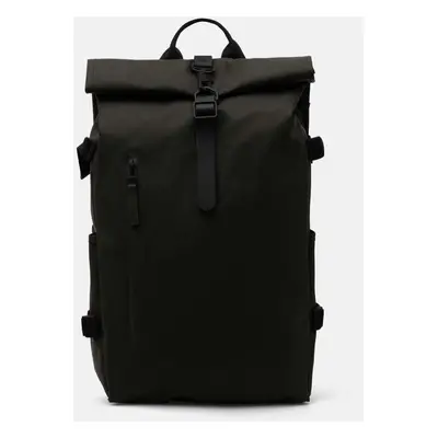 Rains hátizsák Rolltop Rucksack Large W3 zöld, nagy, sima