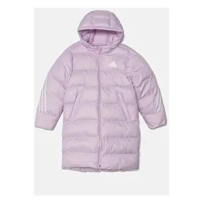 adidas gyerek dzseki J FI 3S PARKA lila, IX3631