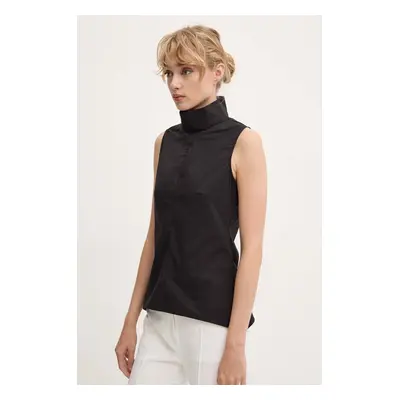 Remain top Sleeveless Top fekete, női, sima