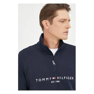 Tommy Hilfiger felső sötétkék, férfi, nyomott mintás