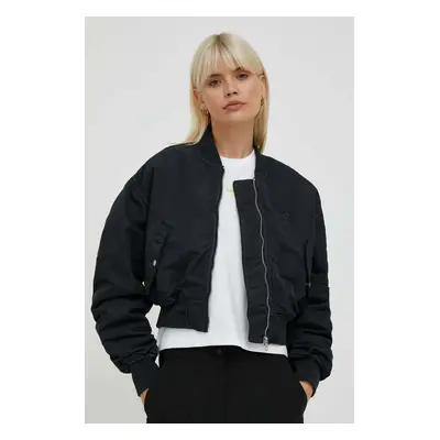 Calvin Klein Jeans bomber dzseki női, fekete, átmeneti