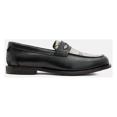 AllSaints bőr mokaszin Harmon Loafer fekete, férfi, M024FB