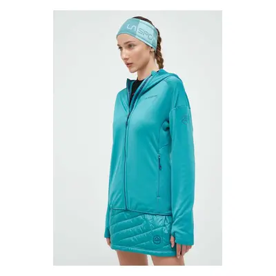 LA Sportiva sportos pulóver Upendo Hoody zöld, sima, kapucnis