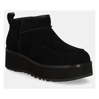 UGG velúr hócipő Cityfunc Ultra Mini fekete, 1158193-BLK