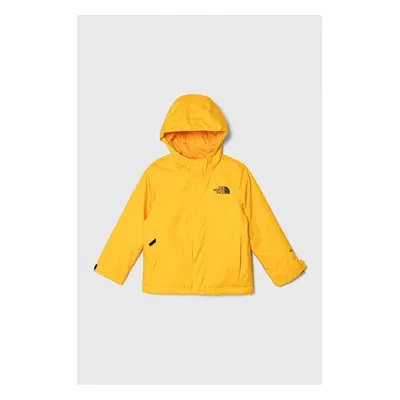 The North Face gyerek dzseki SNOWQUEST JACKET sárga