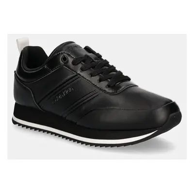 Calvin Klein sportcipő LOW TOP LACE UP LTH HF fekete, HM0HM01553