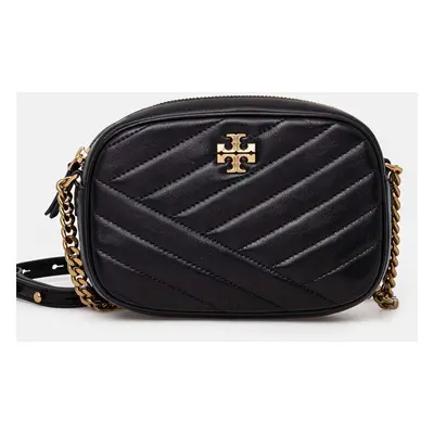 Tory Burch bőr táska Kira Chevron fekete