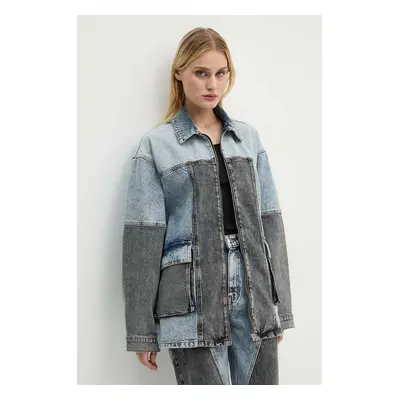 Rotate farmerdzseki Oversized Patchwork Jacket női, átmeneti, oversize