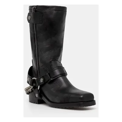 ZADIG&VOLTAIRE bőr csizma Igata Boots fekete, női, magassarkú, SWCT00865