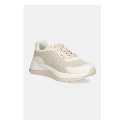 Calvin Klein sportcipő RUNNER LACE UP MESH MIX bézs, HW0HW02221