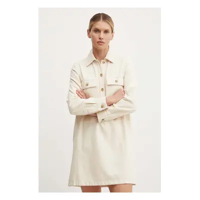 A.P.C. farmerruha robe mia bézs, mini, egyenes, COGZV.F05878