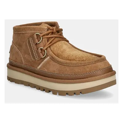 UGG velúr cipő Hayden Moc barna, férfi, 1158276-CHE