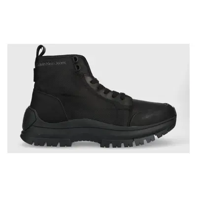 Calvin Klein Jeans cipő Hiking Laceup Boot fekete, férfi