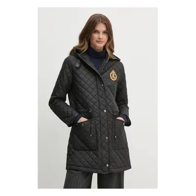 Lauren Ralph Lauren parka női, fekete, átmeneti