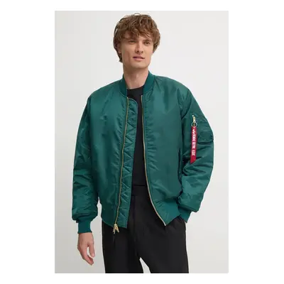 Alpha Industries bomber dzseki férfi, zöld, téli