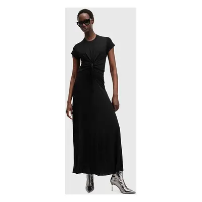 AllSaints ruha XYLIA DRESS fekete, maxi, egyenes, W095db