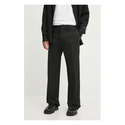 MM6 Maison Margiela nadrág férfi, fekete, chino, SH2KA0013.M35227