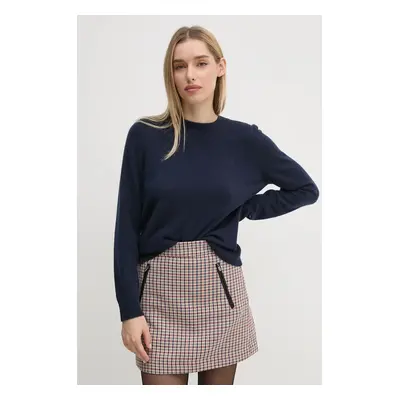 Tommy Hilfiger pulóver könnyű, női, sötétkék, WW0WW43202