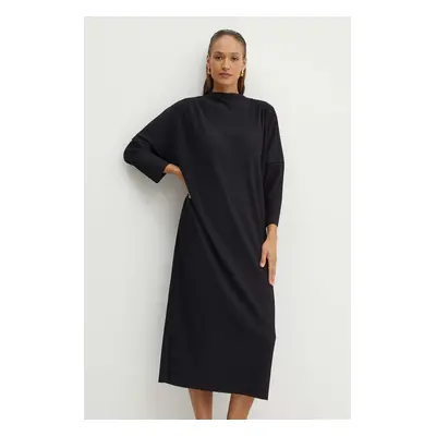 Max Mara Leisure ruha fekete, midi, oversize