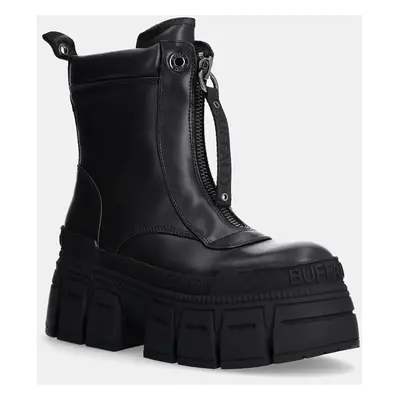 Buffalo bakancs Gospher Zip Boot fekete, női, téliesített, platformos, 1622350-BLK