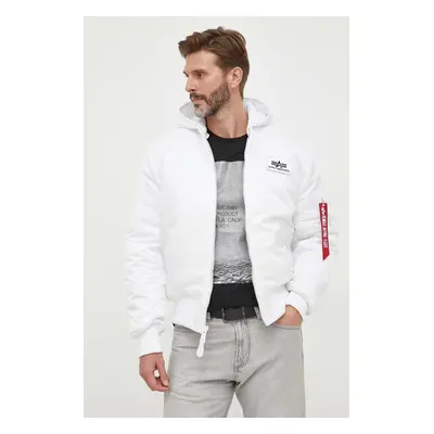 Alpha Industries bomber dzseki MA-1 ZH Back Print férfi, fehér, téli