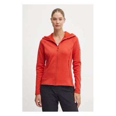 Montane sportos pulóver Fury narancssárga, sima, kapucnis