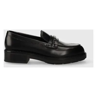 Calvin Klein mokaszin RUBBER SOLE LOAFER W fekete, női, platformos, HW0HW01791