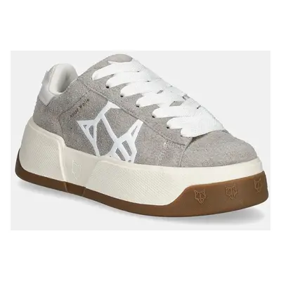 Naked Wolfe velúr sportcipő Sound szürke, Sound Light Grey Cow Suede