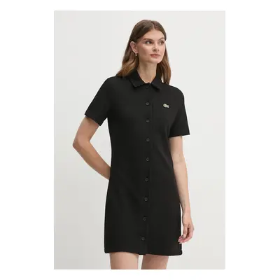 Lacoste ruha fekete, mini, egyenes