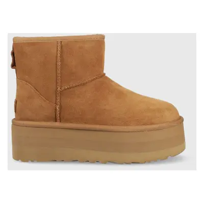 UGG hócipő Classic Mini Platform barna, 1134991.CHE