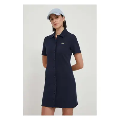 Lacoste ruha sötétkék, mini, egyenes