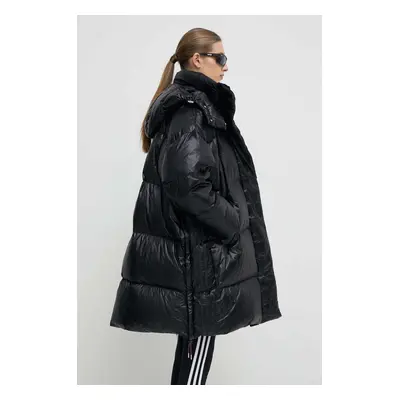 adidas Originals pehelydzseki női, fekete, téli, oversize, IR7119