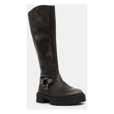 Steve Madden csizma Glimmer barna, női, lapos talpú, SM11003331