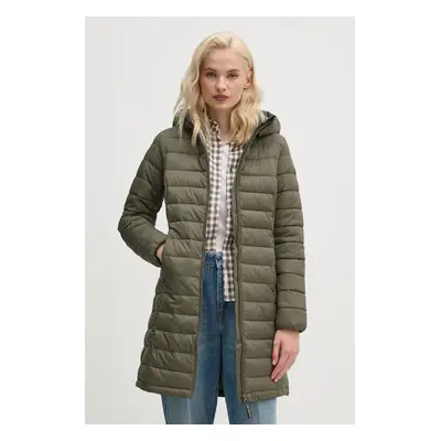 Pepe Jeans rövid kabát AMMY LONG női, zöld, téli, PL402442