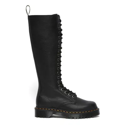 Dr. Martens bőr csizma 1B60 Bex fekete, női, lapos talpú, DM27016001