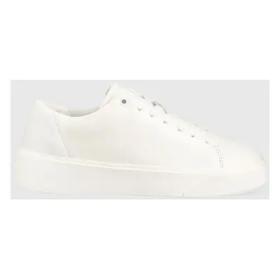 Calvin Klein bőr sportcipő LOW TOP LACE UP LTH fehér, HM0HM00930