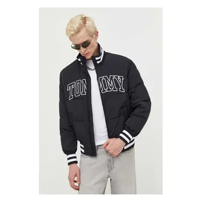 Tommy Jeans bomber dzseki férfi, fekete, átmeneti