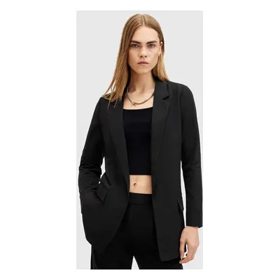 AllSaints zakó ALEIDA TRI BLAZER fekete, sima, nem zárható, W008QZ